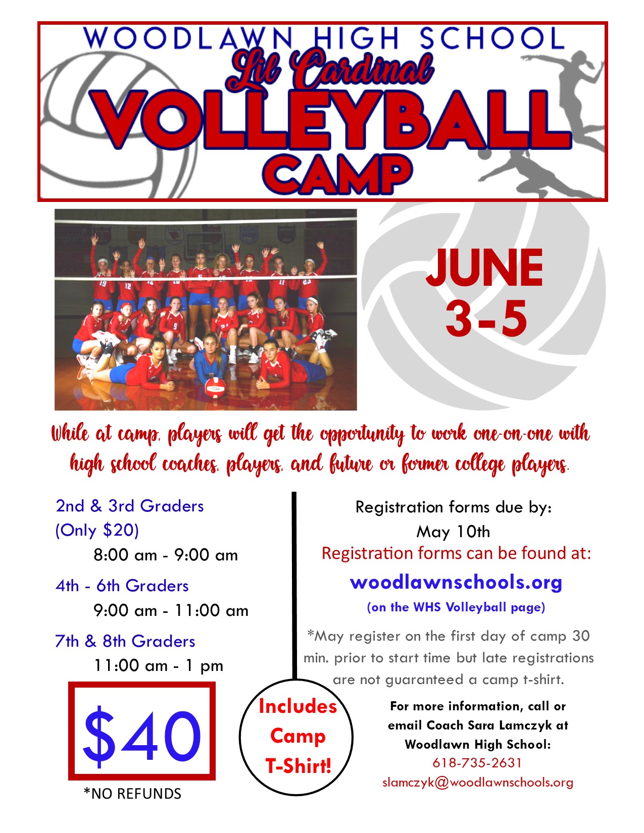 Volleyball Camp Flyer Template